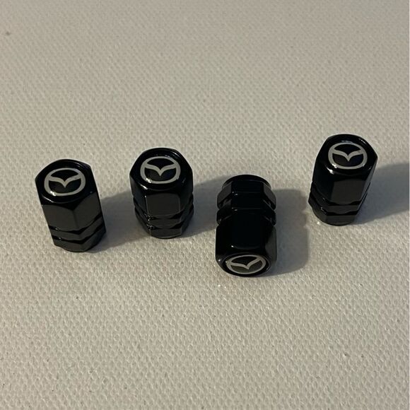 Mazda Valve Stem Caps in Black NWT - Picture 3 of 4